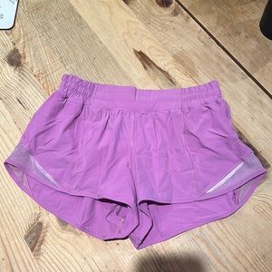 Lululemon purple hotty hot shorts